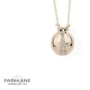 Park Lane Gold Ladybug Necklace with Sparkling Accents